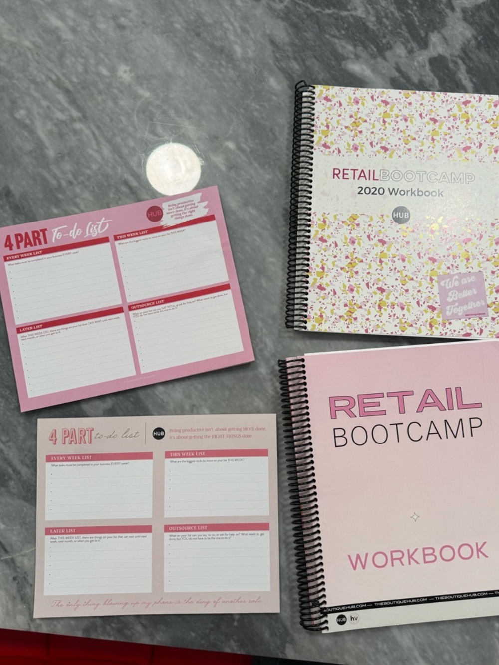 Pink Workbook & Planner Set